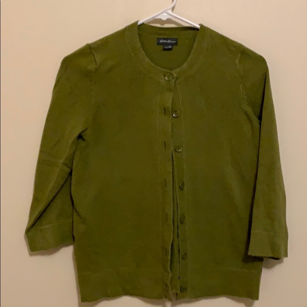 Olive Green XS cardigan Eddie Bauer